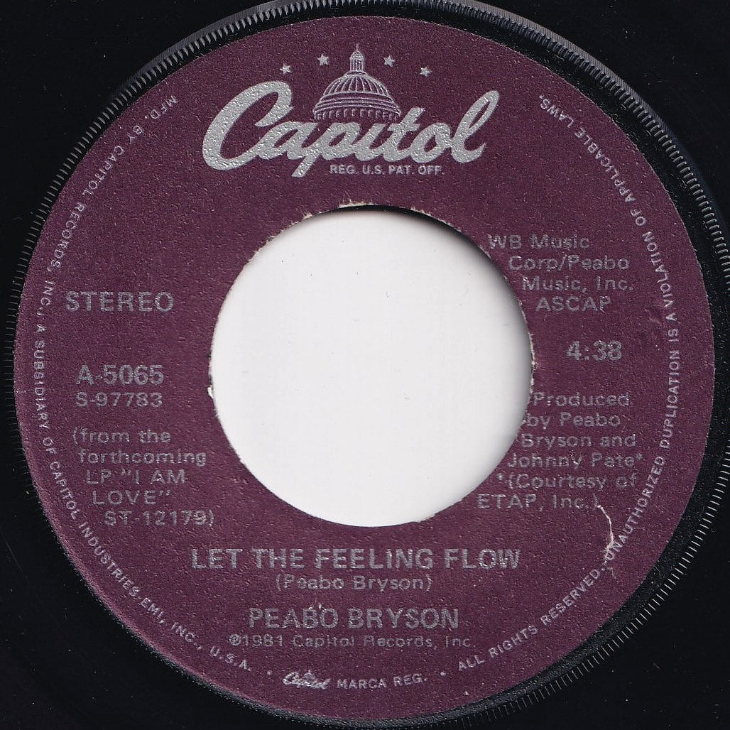 Peabo Bryson - Let The Feeling Flow / Move Your Body (7 inch Record / Used)