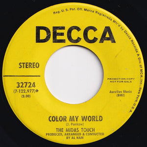 Midas Touch - Color My World / Viva! (Viva Tirado) (7 inch Record / Used)