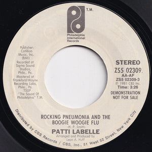 Patti LaBelle - Rockin' Pneumonia And The Boogie Woogie Flu / Rockin' Pneumonia And The Boogie Woogie Flu (7 inch Record / Used)