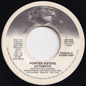 Pointer Sisters - Automatic / (LP Version) (7 inch Record / Used)