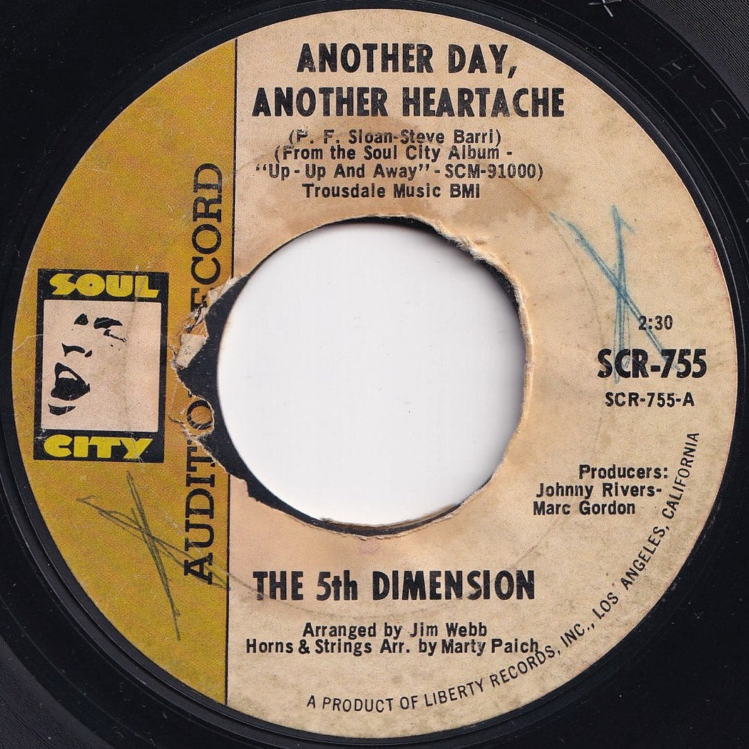 5th Dimension - Another Day, Another Heartache / Rosecrans Blvd. (7 inch Record / Used)