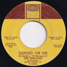 Load image into Gallery viewer, Miracles - Way Over There / Depend On Me (7 inch Record / Used)
