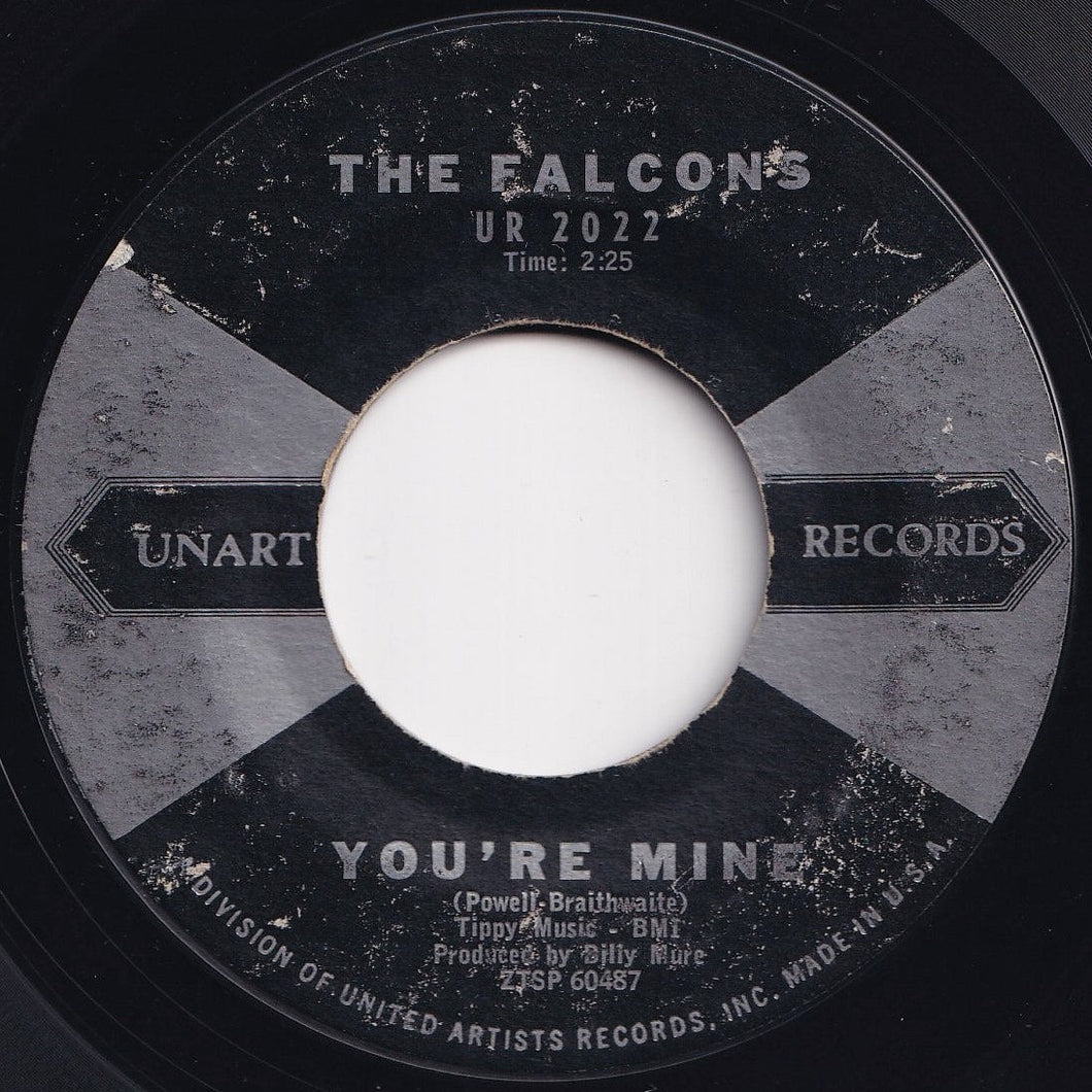 Falcons - You're Mine / Country Shack (7 inch Record / Used)