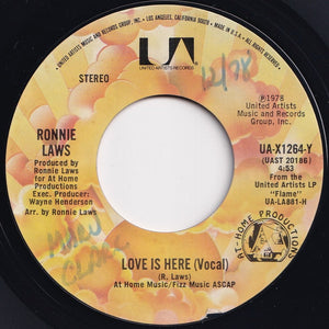 Ronnie Laws - Love Is Here / Grace (7 inch Record / Used)