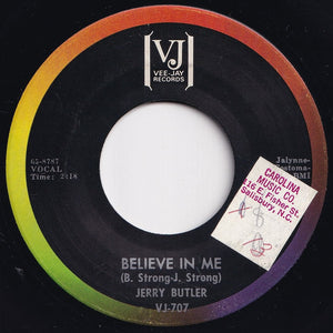 Jerry Butler - Just For You / Believe In Me (7 inch Record / Used)