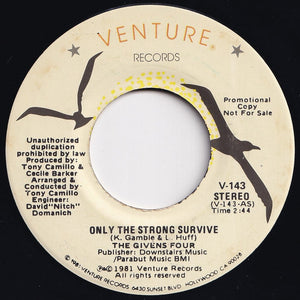 Givens Four - Only The Strong Survive (Mono) / (Stereo) (7 inch Record / Used)