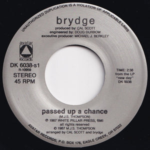 Brydge - Passed Up A Chance / Another Day Gone (7 inch Record / Used)