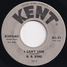 Load image into Gallery viewer, B.B. King - Rock Me Baby / I Can&#39;t Lose (7 inch Record / Used)

