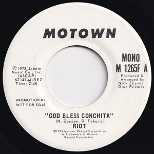 Riot - God Bless Conchita (Mono) / (Stereo) (7 inch Record / Used)