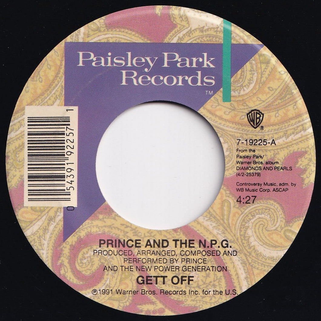 Prince, N.P.G. - Gett Off / Horny Pony (7 inch Record / Used)