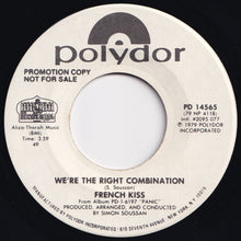 Load image into Gallery viewer, French Kiss - We&#39;re The Right Combination / We&#39;re The Right Combination (7 inch Record / Used)
