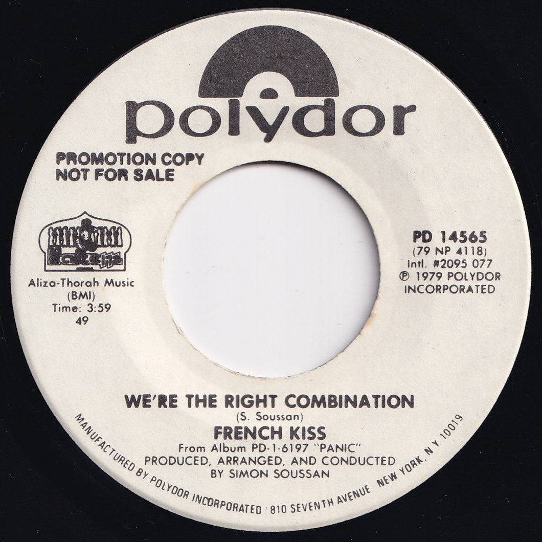 French Kiss - We're The Right Combination / We're The Right Combination (7 inch Record / Used)