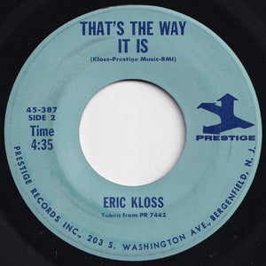 Eric Kloss - Close Your Eyes / That's The Way It Is (7 inch Record / Used)