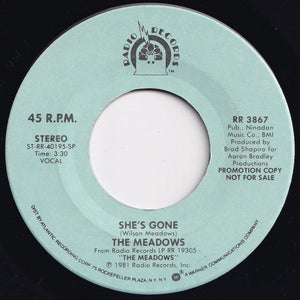 Meadows - She's Gone / She's Gone (7 inch Record / Used)