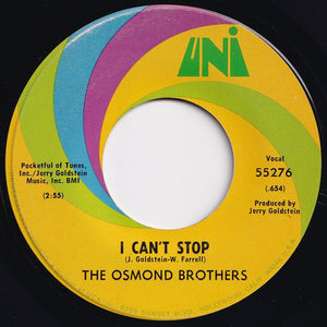 Osmond Brothers - Flower Music / I Can't Stop (7 inch Record / Used)