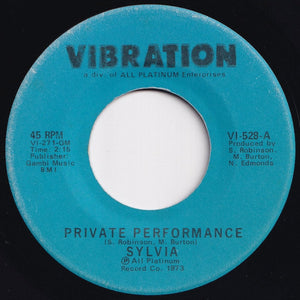 Sylvia - Private Performance / If You Get The Notion (7 inch Record / Used)