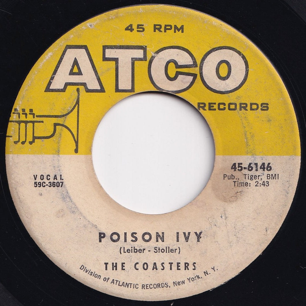 Coasters - Poison Ivy / I'm A Hog For You (7 inch Record / Used)