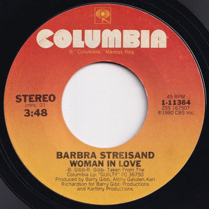 Barbra Streisand - Woman In Love / Run Wild (7 inch Record / Used)