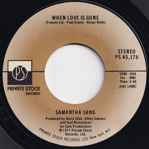 Samantha Sang - Emotion / When Love Is Gone (7 inch Record / Used)