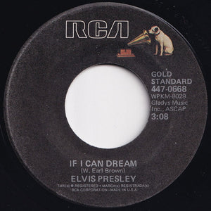 Elvis Presley - If I Can Dream / Edge Of Reality (7 inch Record / Used)