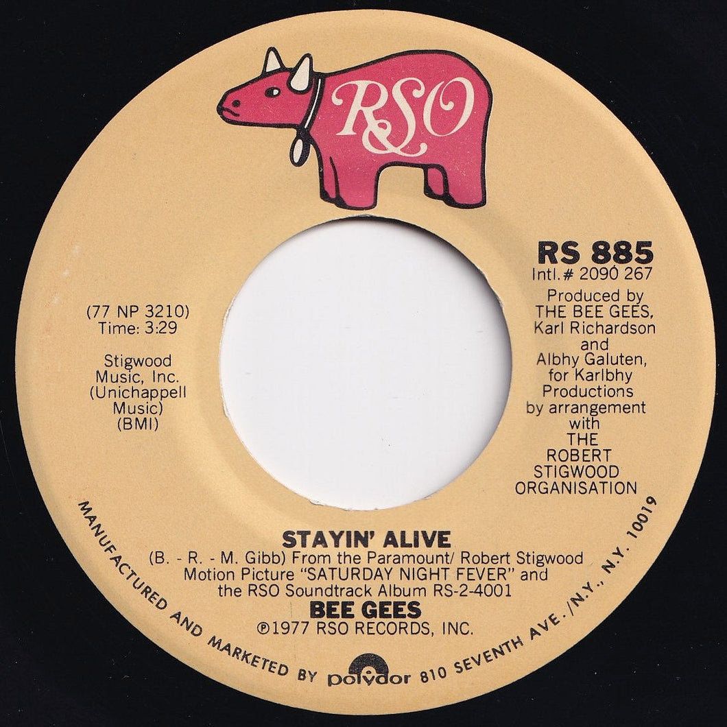 Bee Gees - Stayin' Alive / If I Can't Have You (7 inch Record / Used)