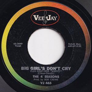 Four Seasons - Big Girl's Don't Cry / Connie-O (7 inch Record / Used)