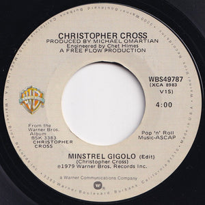 Christopher Cross - Arthur's Theme (Best That You Can Do) / Minstrel Gigolo (7 inch Record / Used)