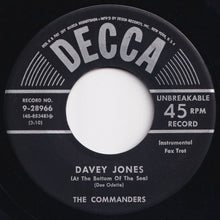 画像をギャラリービューアに読み込む, Commanders - I Want A Little Girl / Davey Jones (At The Bottom Of The Sea) (7 inch Record / Used)
