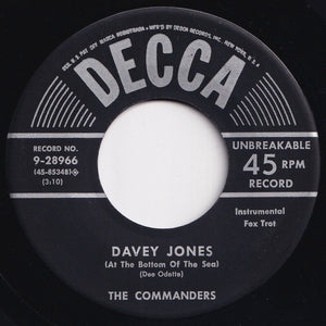 Commanders - I Want A Little Girl / Davey Jones (At The Bottom Of The Sea) (7 inch Record / Used)