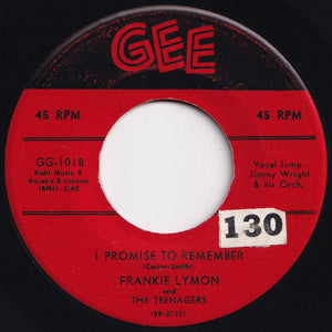 Frankie Lymon, Teenagers - Who Can Explain? / I Promise To Remember (7 inch Record / Used)