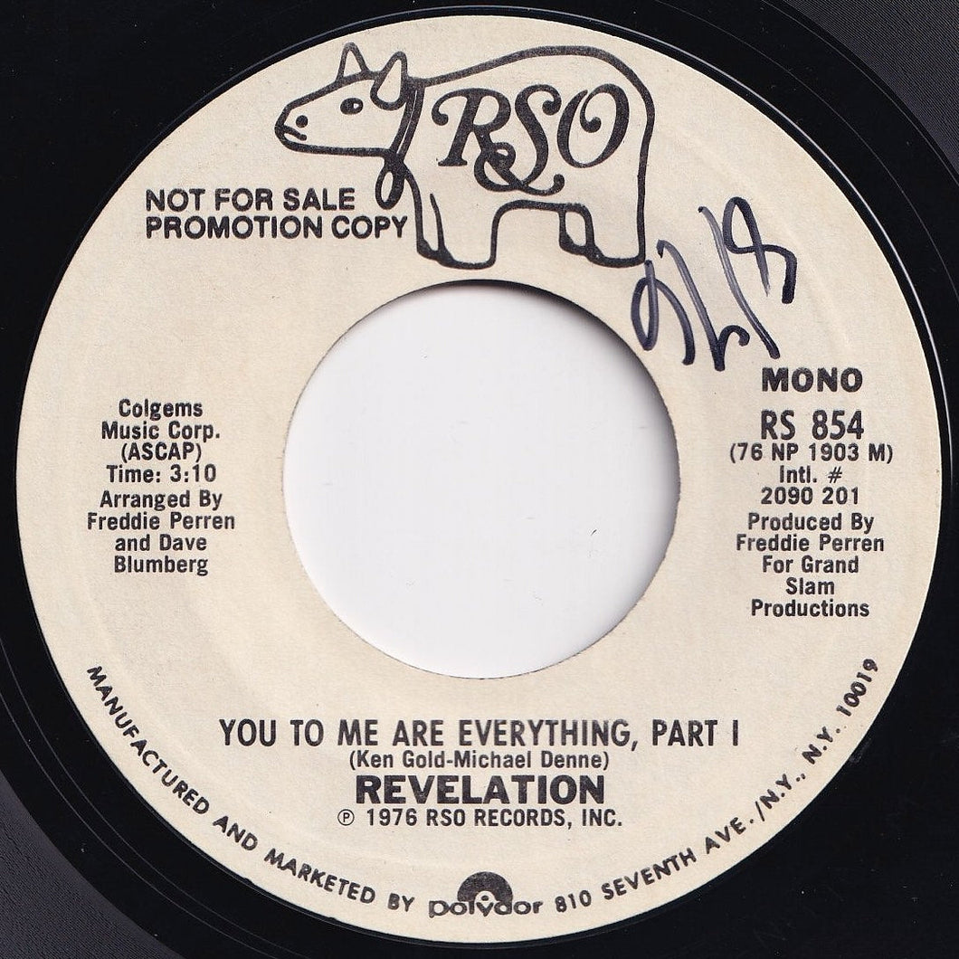 Revelation - You To Me Are Everything (Part 1) (Mono) / (Stereo) (7 inch Record / Used)