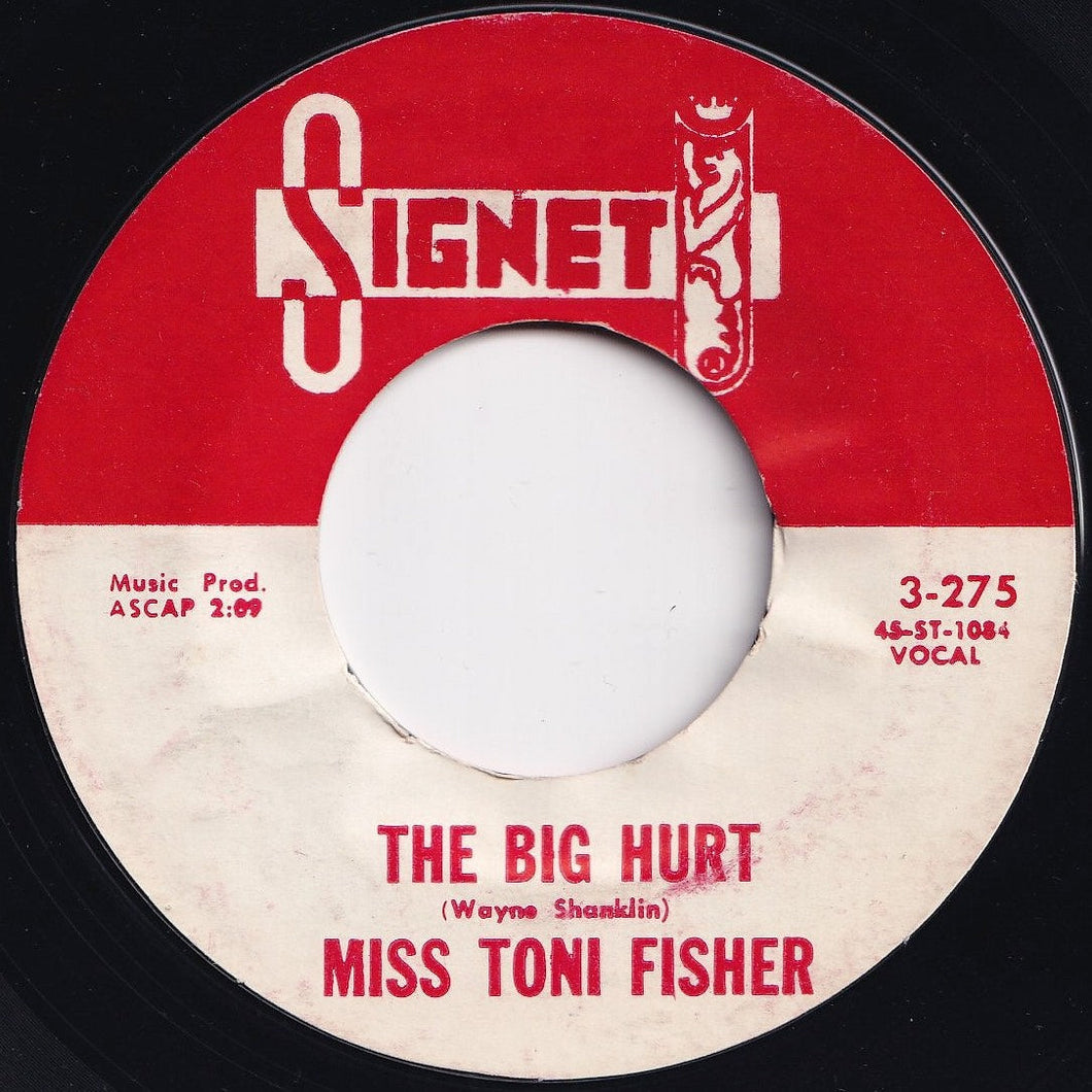 Miss Toni Fisher - The Big Hurt / Memphis Belle (7 inch Record / Used)