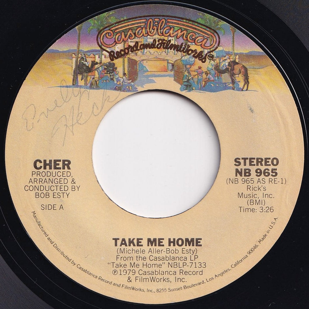 Cher - Take Me Home / My Song (Too Far Gone) (7 inch Record / Used)