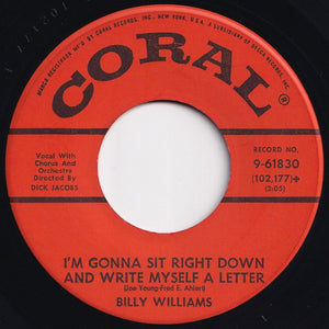 Billy Williams - Date With The Blues / I'm Gonna Sit Right Down And Write Myself A Letter (7 inch Record / Used)