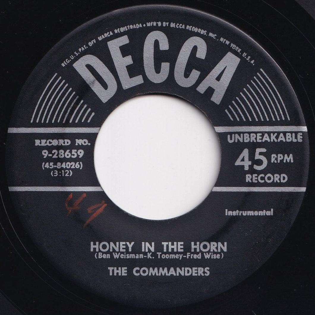 Commanders - Honey In The Horn / Swanee River Boogie (7 inch Record / Used)
