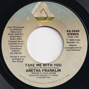 Aretha Franklin - United Together / Take Me With You (7 inch Record / Used)