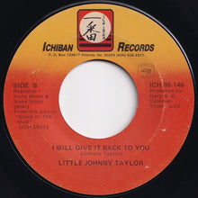 Load image into Gallery viewer, Little Johnny Taylor - Stuck In The Mud / I Will Give It Back To You (7 inch Record / Used)
