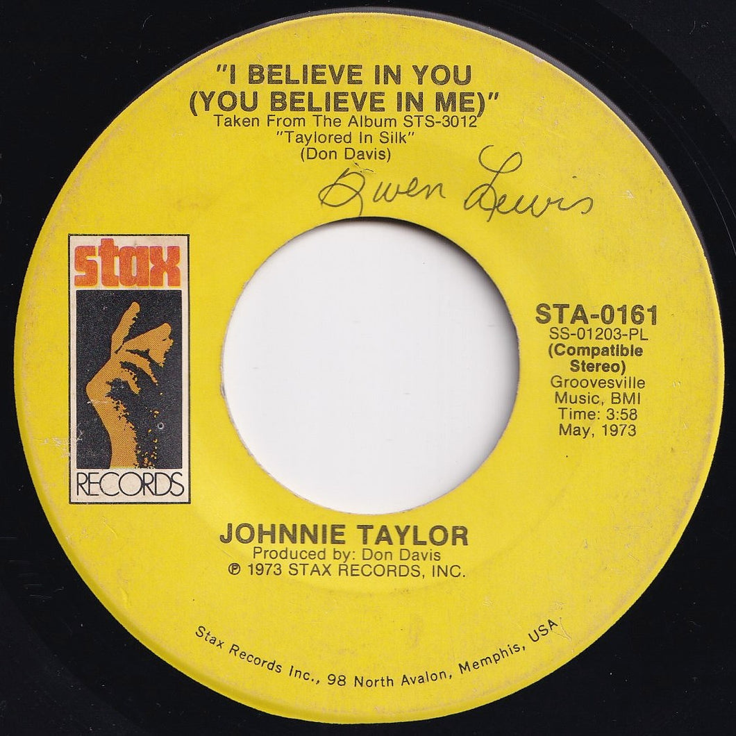 Johnnie Taylor - I Believe In You (You Believe In Me) / Love Depression (7 inch Record / Used)