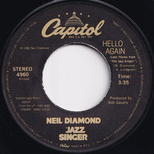 Load image into Gallery viewer, Neil Diamond - Hello Again / Amazed And Confused (7 inch Record / Used)
