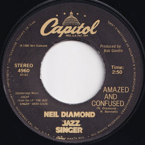 Neil Diamond - Hello Again / Amazed And Confused (7 inch Record / Used)