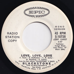 Blackstone - Love, Love, Love (Mono) / (Stereo) (7 inch Record / Used)