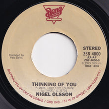 Load image into Gallery viewer, Nigel Olsson - Little Bit Of Soap / Thinking Of You (7 inch Record / Used)
