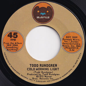 Todd Rundgren - Hello It's Me / Cold Morning Light (7 inch Record / Used)