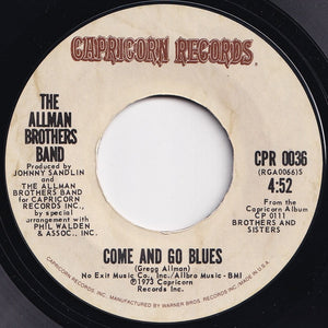 Allman Brothers Band - Jessica / Come And Go Blues (7 inch Record / Used)