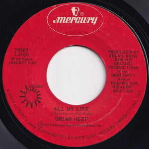 Uriah Heep - Easy Livin / All My Life (7 inch Record / Used)