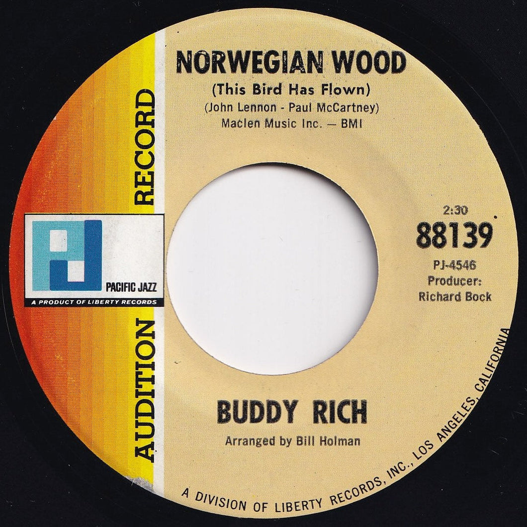 Buddy Rich - Norwegian Wood (This Bird Has Flown) / Monitor Theme (7 inch Record / Used)