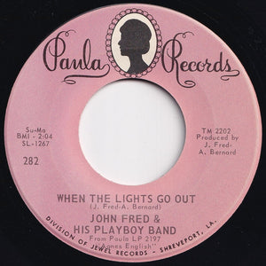 John Fred & His Playboy Band - Judy In Disguise (With Glasses) / When The Lights Go Out (7 inch Record / Used)