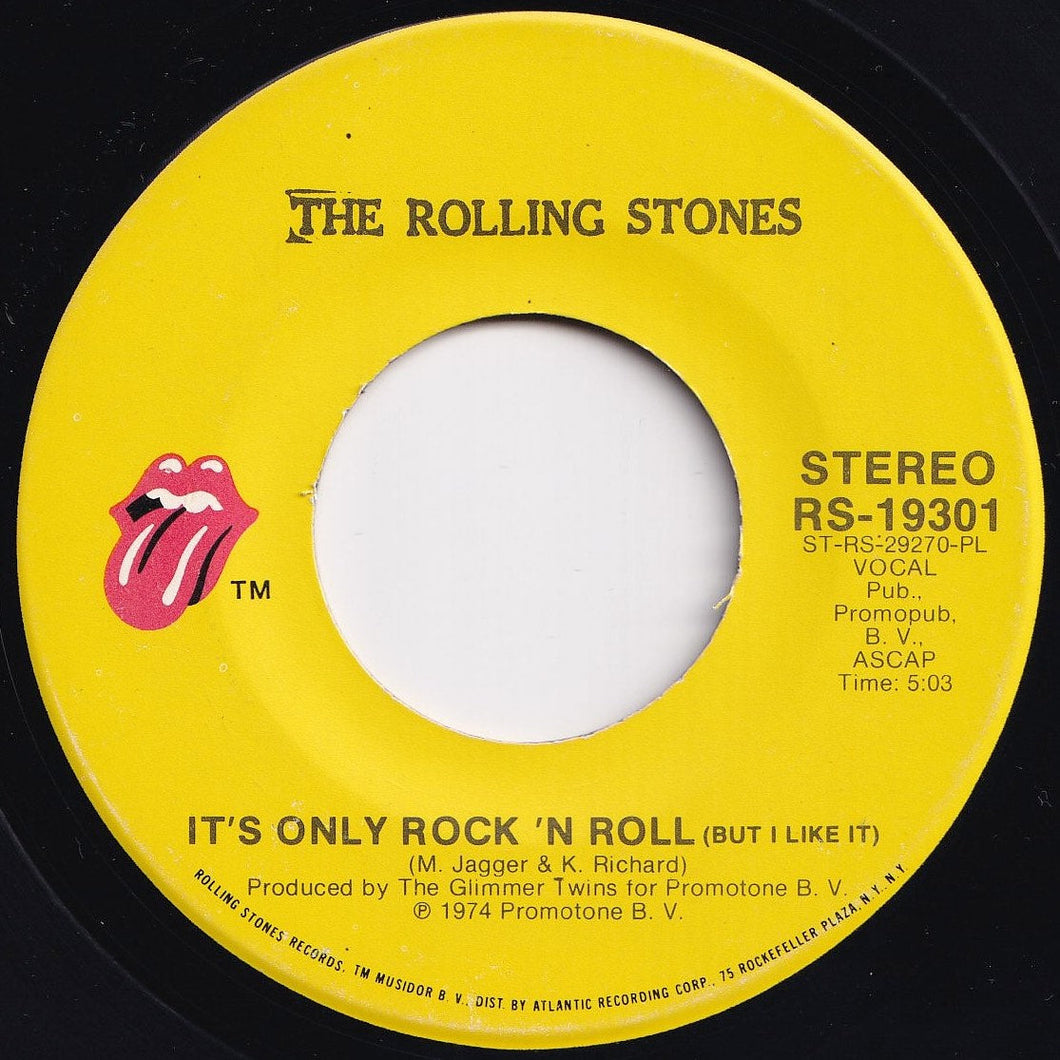 Rolling Stones - It's Only Rock'n Roll / Through The Lonely Nights (7 inch Record / Used)