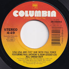 Load image into Gallery viewer, Lisa Lisa And Cult Jam, Full Force - All Cried Out / Behind My Eyes (7 inch Record / Used)
