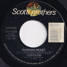 Load image into Gallery viewer, Survivor - Burning Heart / Feels Like Love (7 inch Record / Used)
